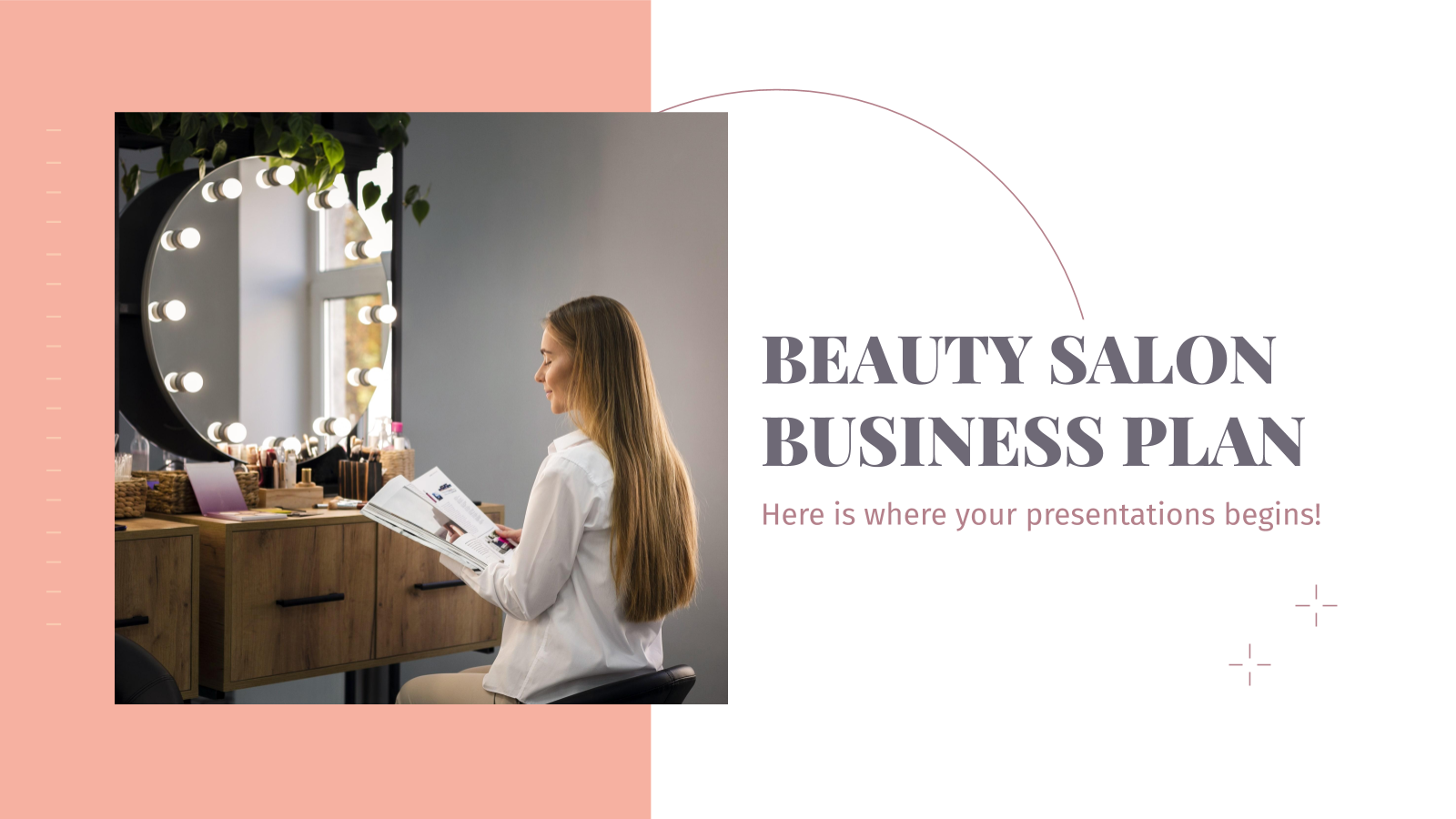 Beauty Salon Business Plan presentation template 