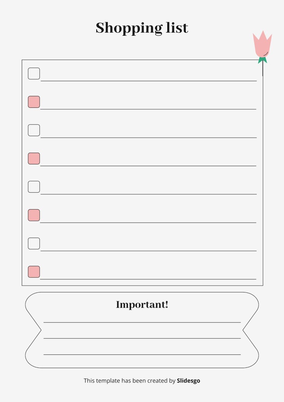Cute Digital Shopping List Theme | Google Slides &amp; PPT