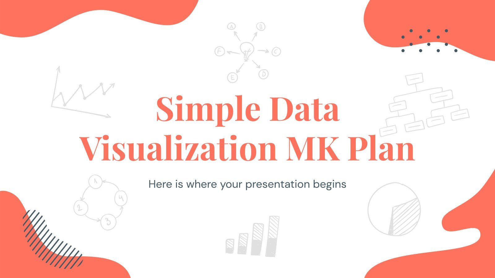 Simple Data Visualization MK Plan presentation template 