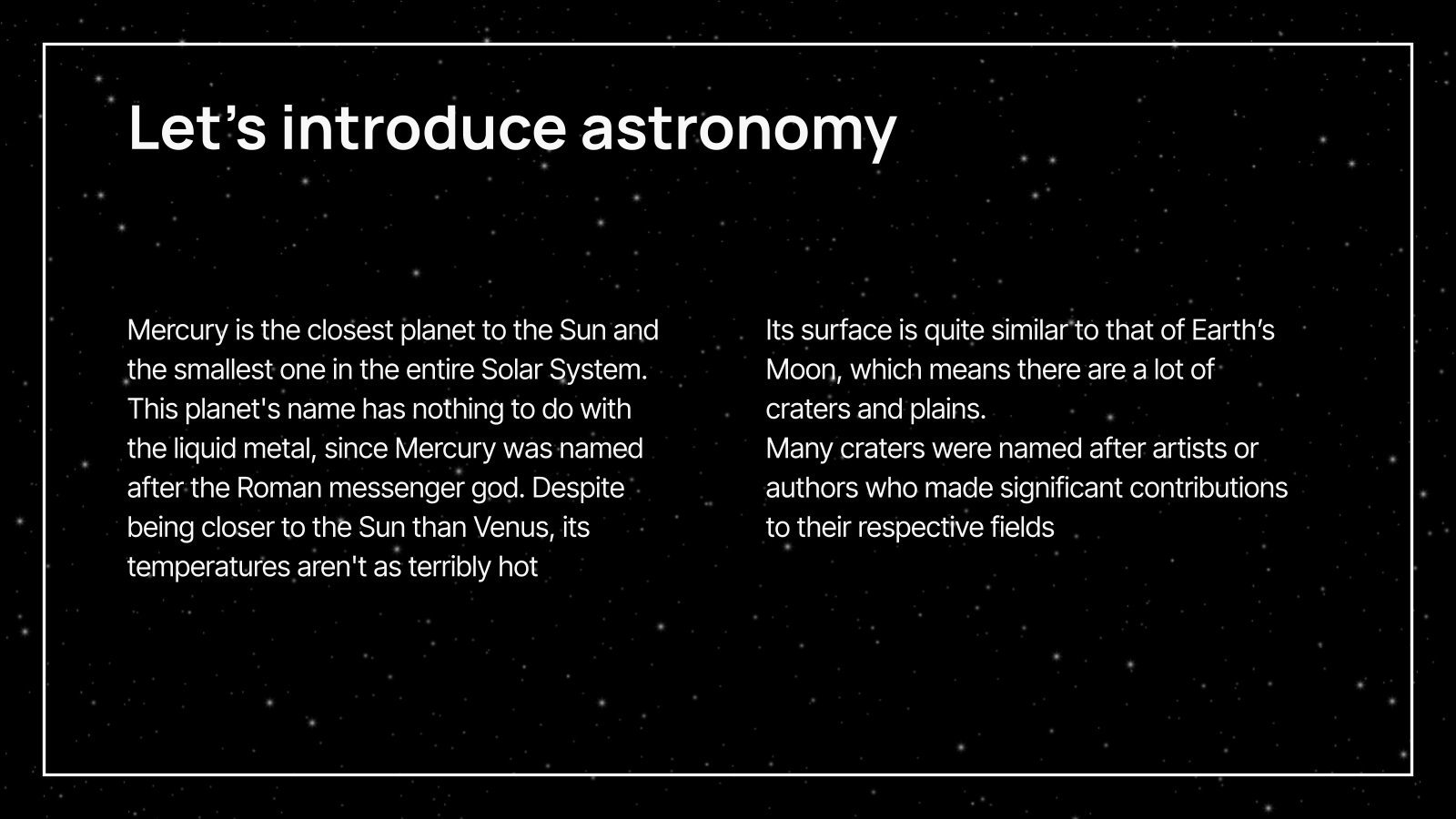 천문 과학을 위한 TLE | Google Slides and PowerPoint