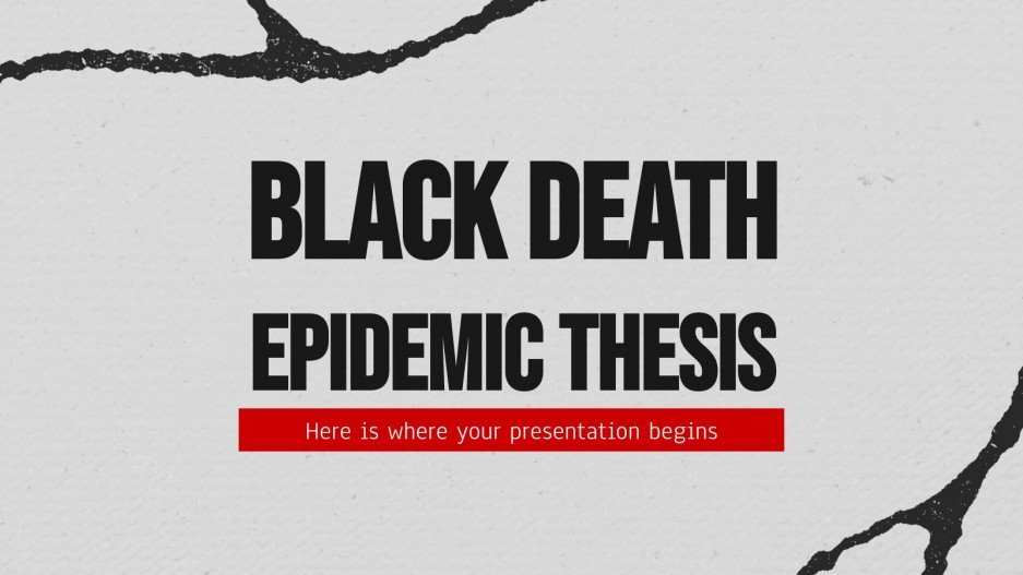 Black Death Epidemic Thesis Google Slides And PPT Template