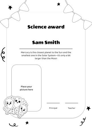 Award Ceremony for Pre-K presentation template 