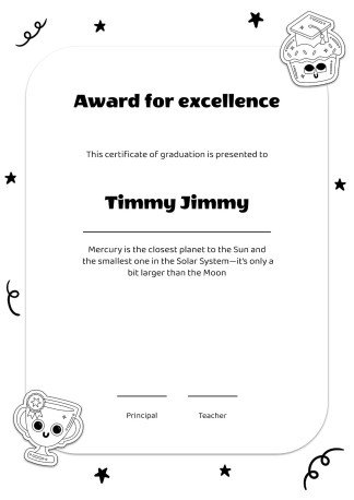 Award Ceremony for Pre-K presentation template 