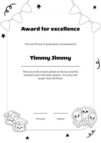 Award Ceremony for Pre-K presentation template 