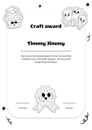 Award Ceremony for Pre-K presentation template 