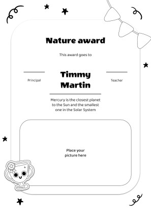 Award Ceremony for Pre-K presentation template 
