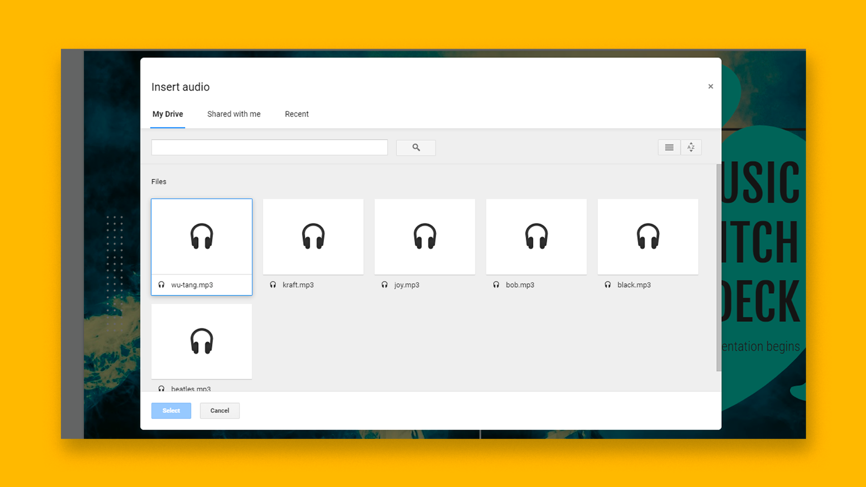 How To Add And Edit Audio Or Music In Google Slides Tutorial - first let me take a slefie song roblox id