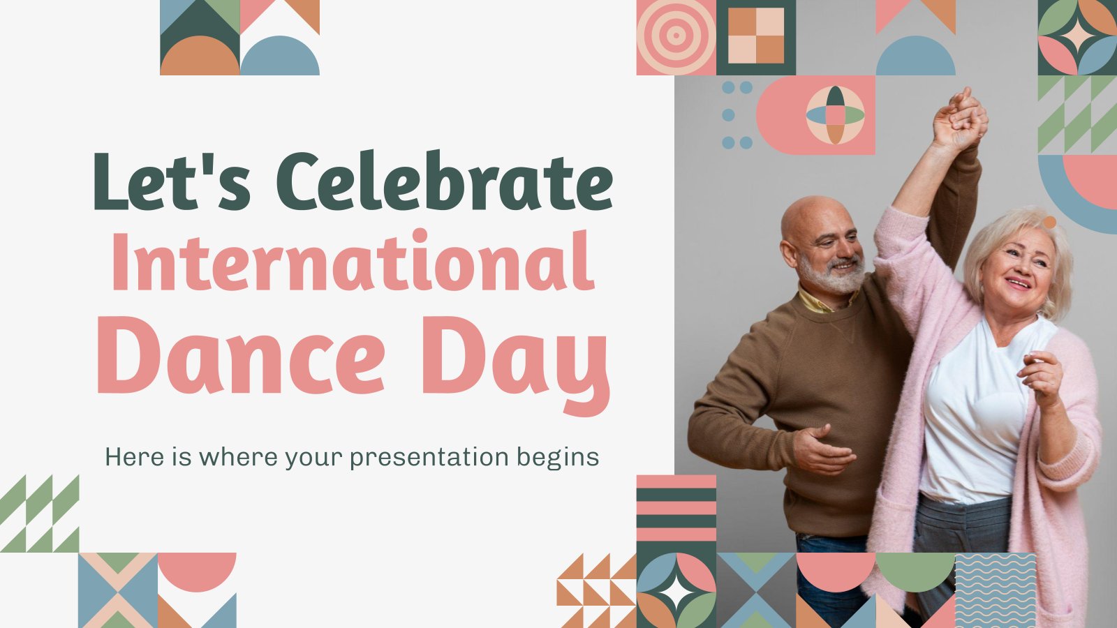 Plantilla de presentación Celebremos el Día Internacional de la Danza