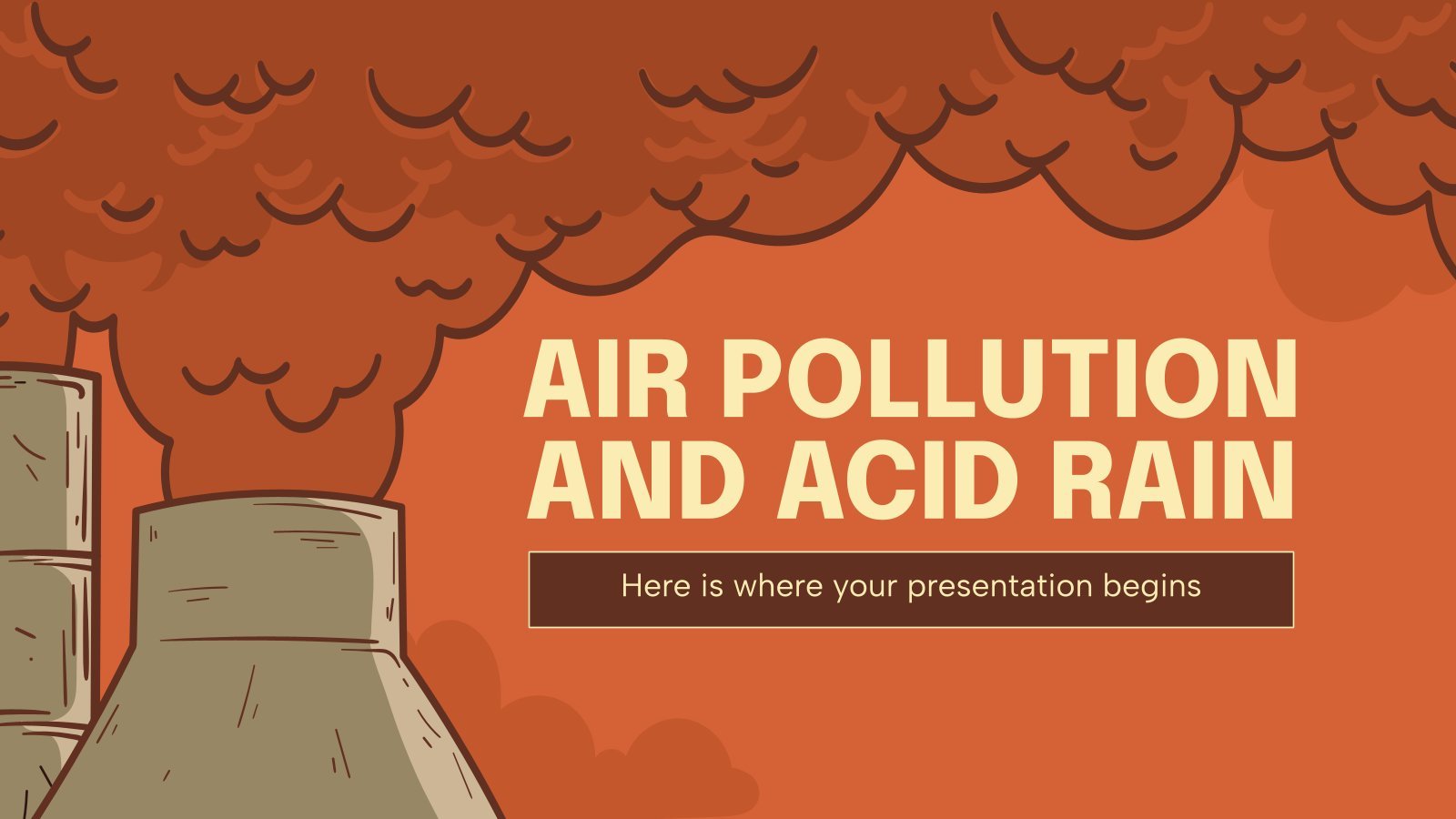 Air Pollution and Acid Rain presentation template 