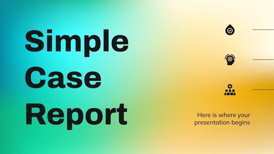 Free Case Report Google Slides and PowerPoint templates
