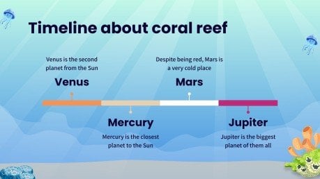 Biology Subject for Middle School: Coral Reef presentation template 