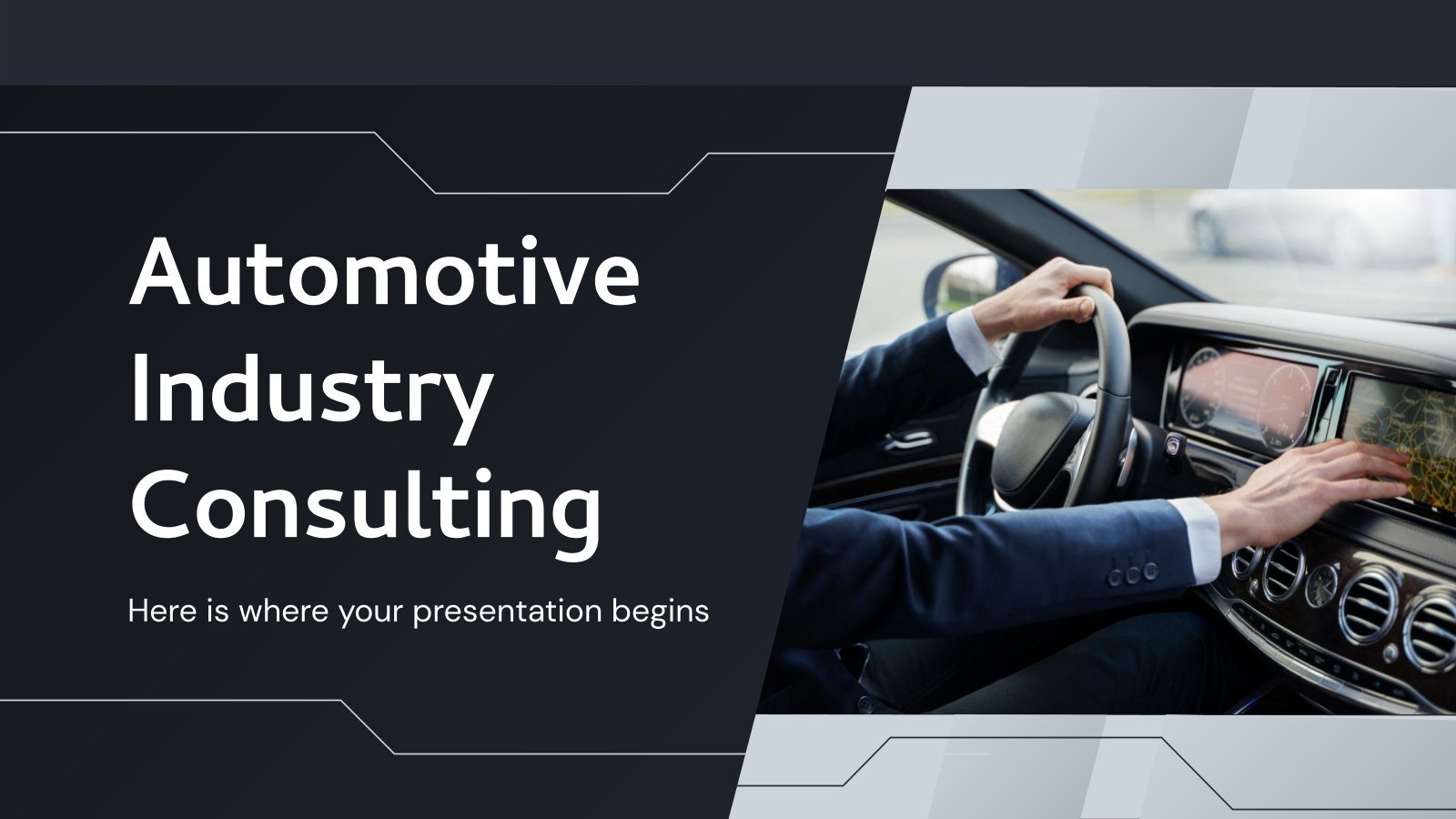 Automotive Industry Consulting presentation template 