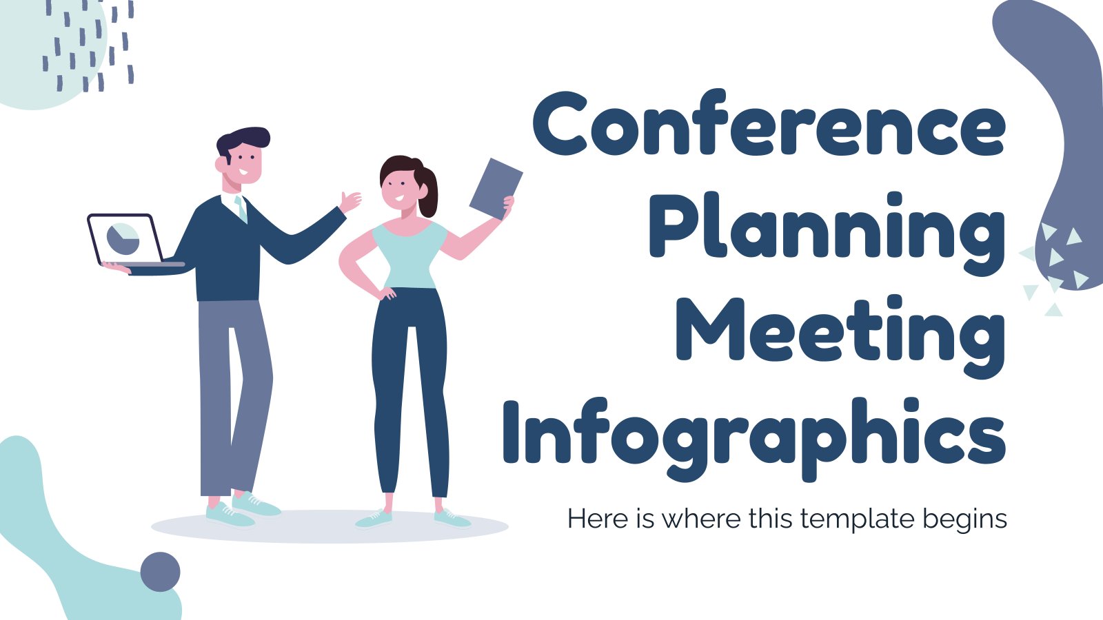 Conference Planning Meeting Infographics presentation template 