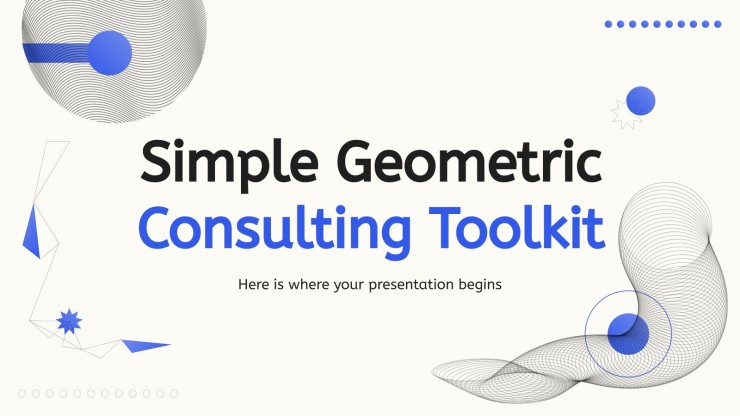 Einfaches geometrisches Beratungs-Toolkit Präsentationsvorlage