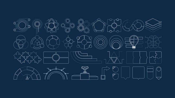 Einfaches geometrisches Beratungs-Toolkit Präsentationsvorlage