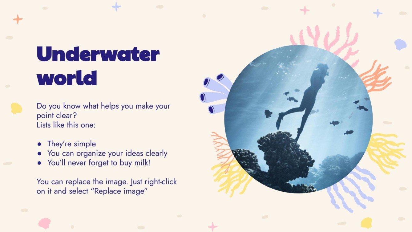 World's Largest Coral Reefs Minitheme Google Slides & PPT