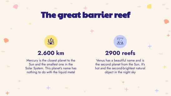 Plantilla de presentación Minitema: Los arrecifes de coral más grandes del mundo