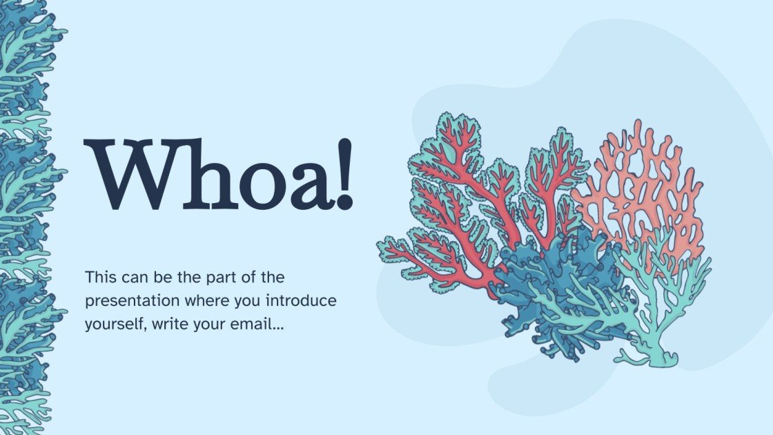 Biology Subject Coral Reef Google Slides & PPT