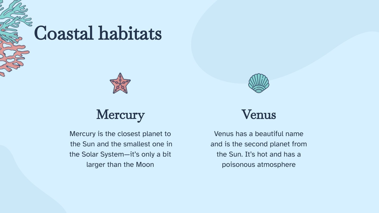 Biology Subject Coral Reef Google Slides & PPT
