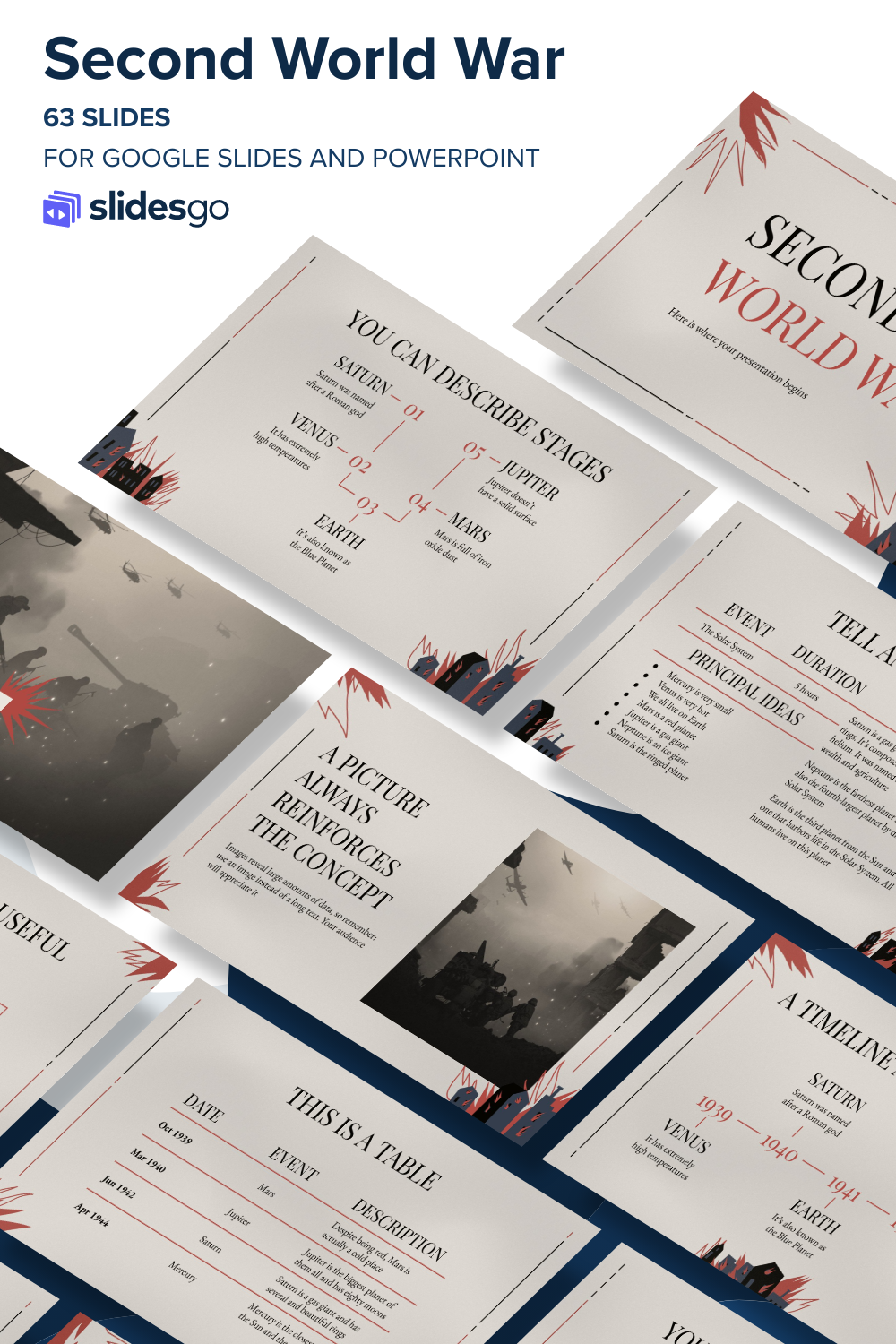 Second World War | Google Slides & PowerPoint