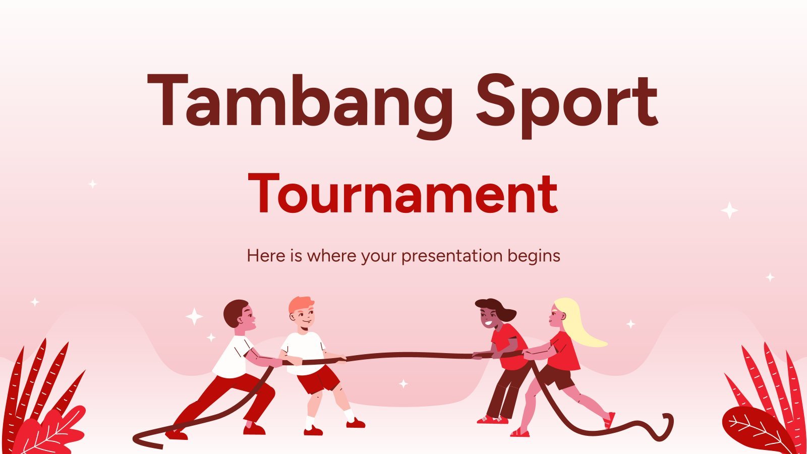 Tambang Sport Tournament presentation template 