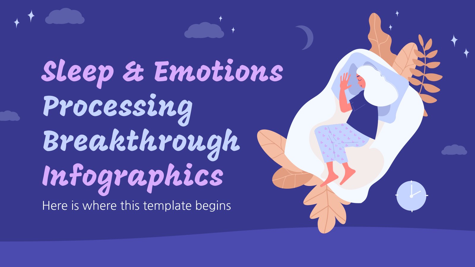 Sleep & Emotions Processing Breakthrough Infographics presentation template 