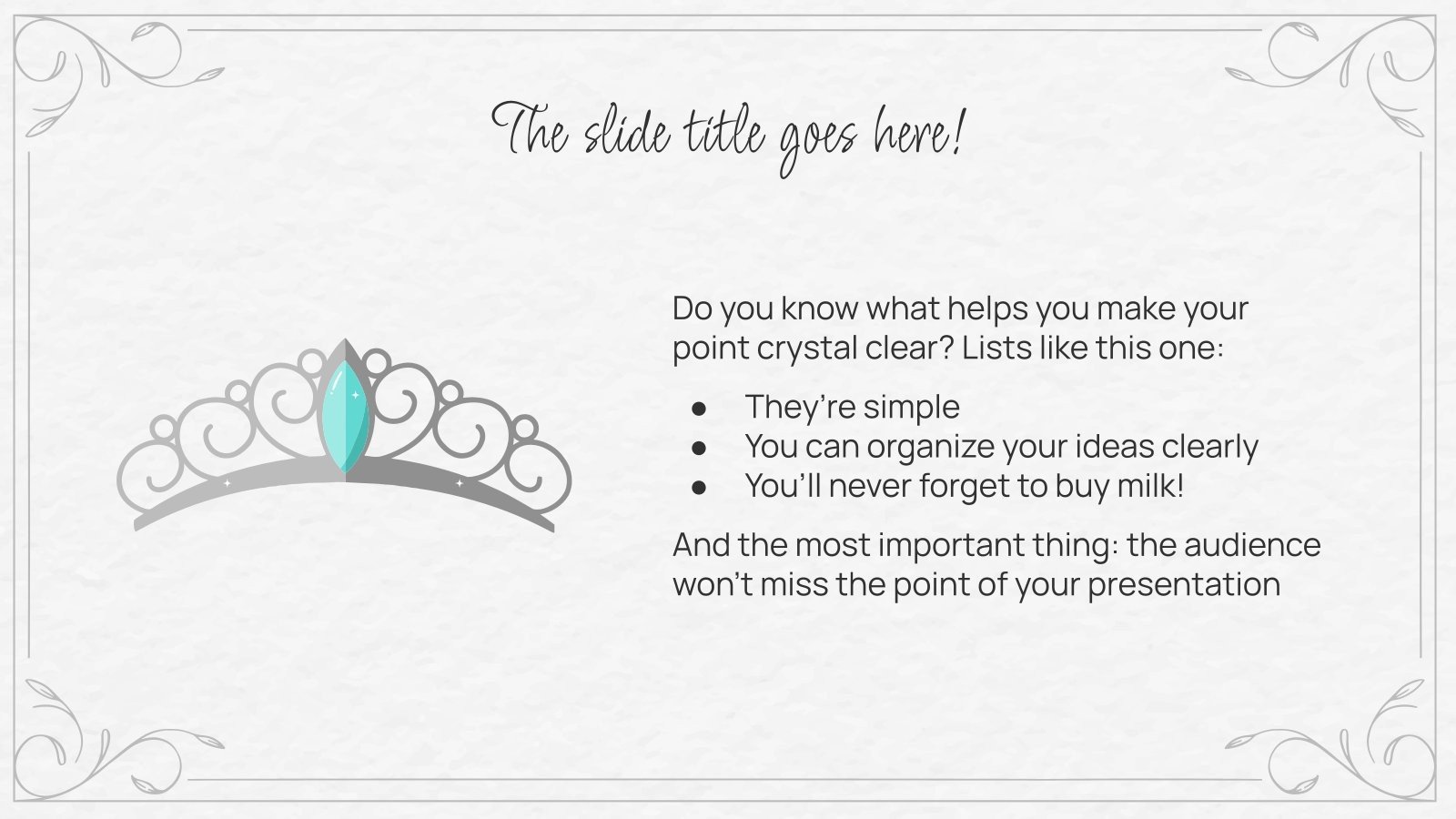 All About International Tiara Day! Google Slides & PPT
