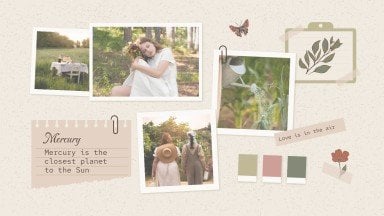 Cottagecore Aesthetic Mood Board presentation template 