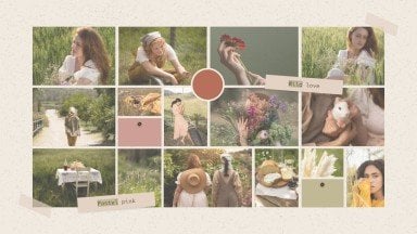 Cottagecore Aesthetic Mood Board presentation template 