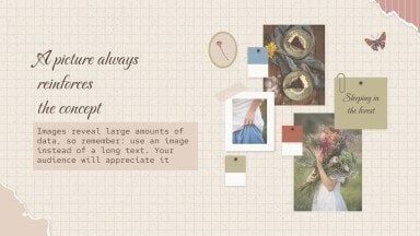 Cottagecore Aesthetic Mood Board presentation template 