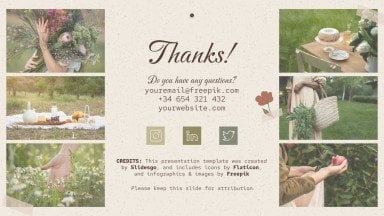 Cottagecore Aesthetic Mood Board presentation template 