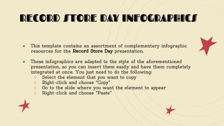 Record Store Day Infographics presentation template 