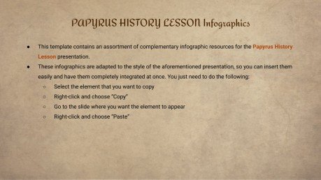 Papyurs History Lesson Infographics for Google Slides and PPT