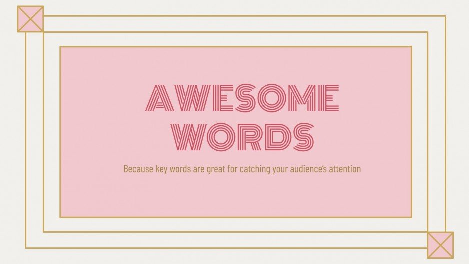 Art Deco Lesson Google Slides theme and PowerPoint template