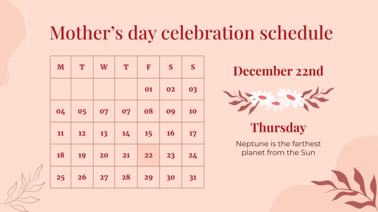 Happy Mother's Day in Indonesia! presentation template 