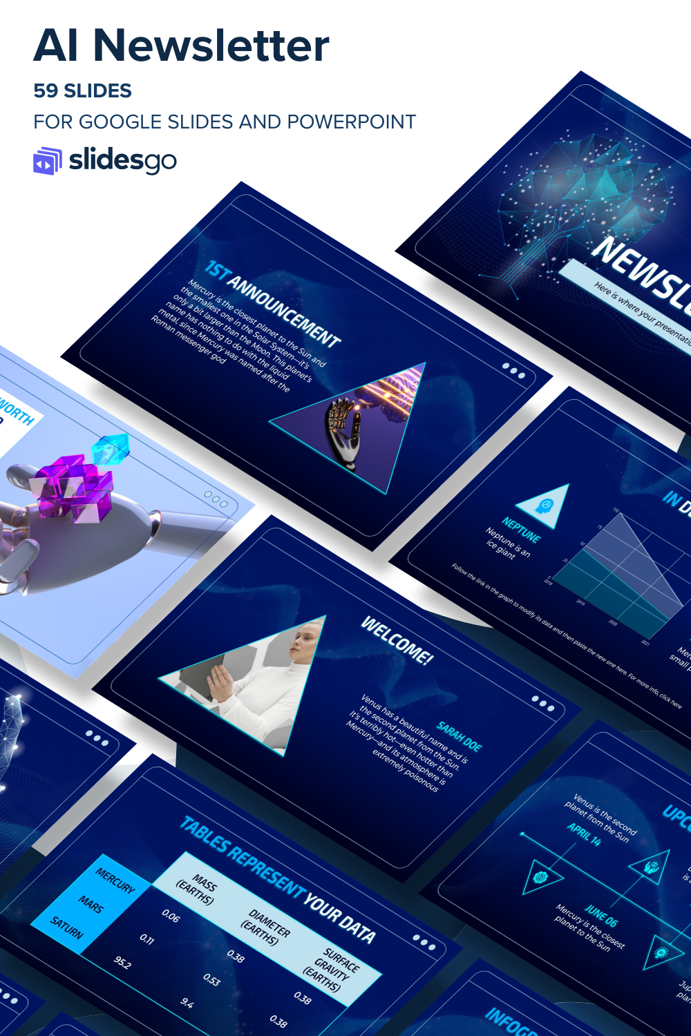 AI Newsletter | Google Slides & PowerPoint template
