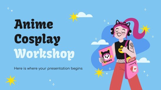 Plantillas gratis de Google Slides y de PPT sobre cosplay