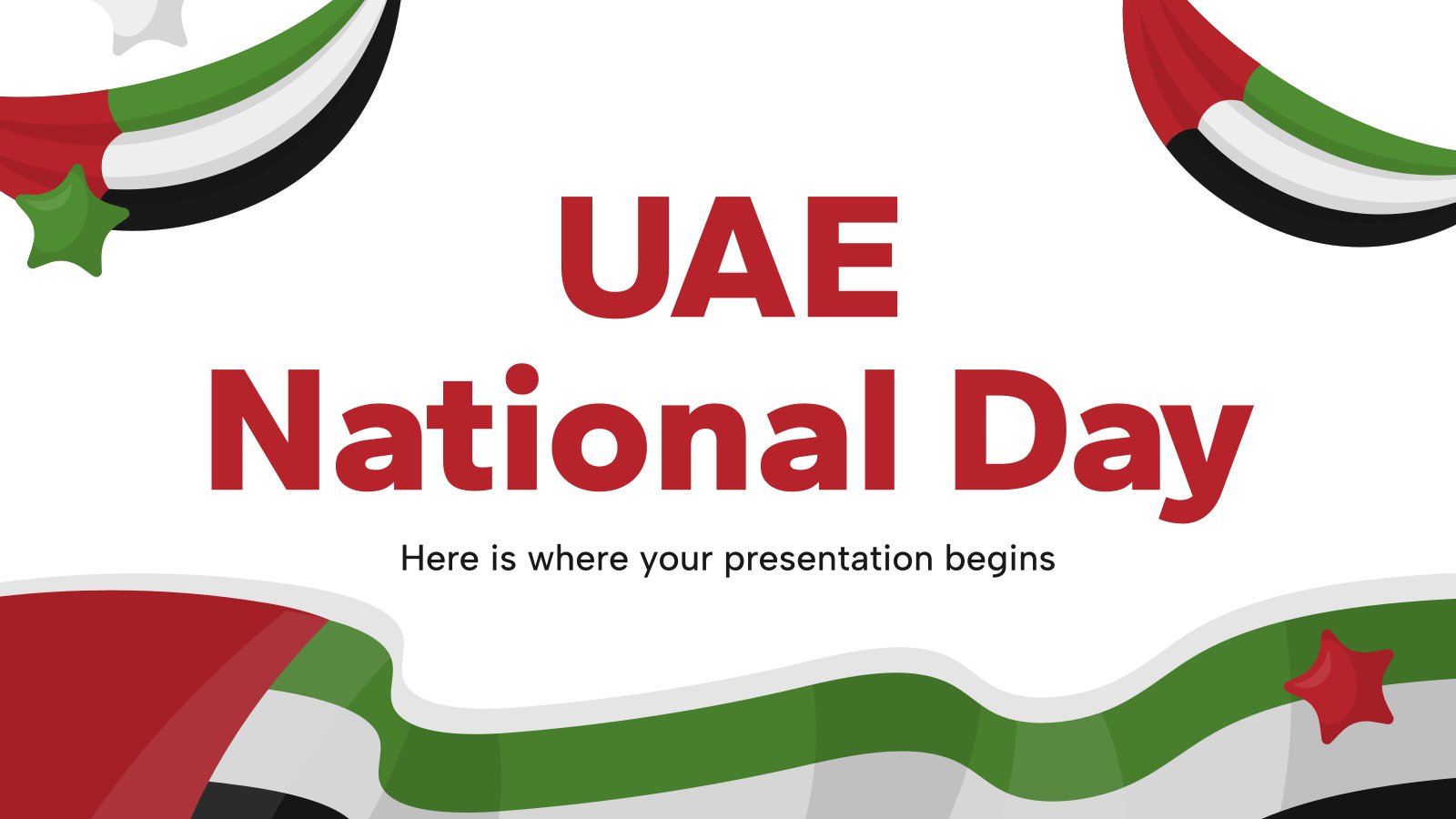 UAE Nationalfeiertag Präsentationsvorlage