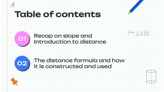 The Distance Formula | Google Slides & PowerPoint
