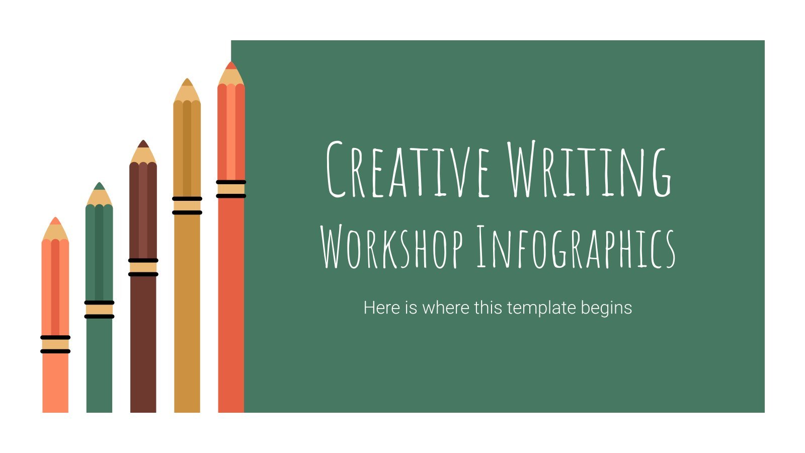 Creative Writing Workshop Infographics presentation template 