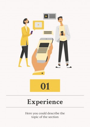 Newspaper Columnist CV presentation template