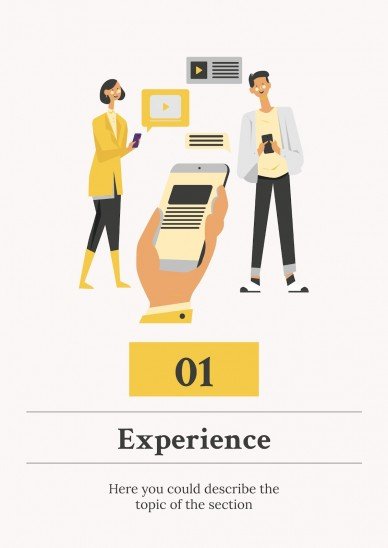 Newspaper Columnist CV presentation template