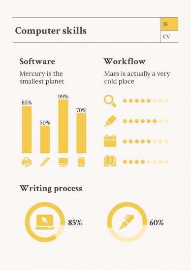 Newspaper Columnist CV presentation template