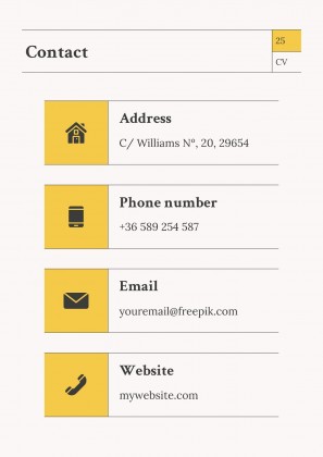 Newspaper Columnist CV presentation template