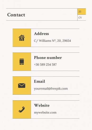 Newspaper Columnist CV presentation template