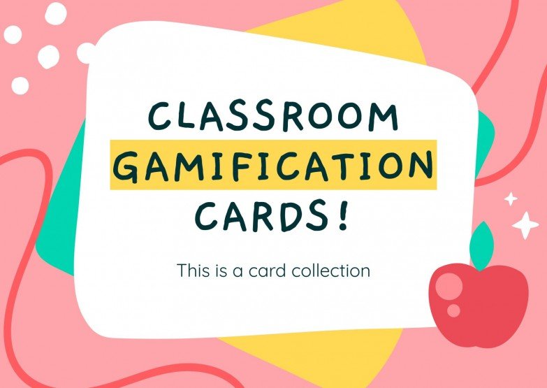 Classroom Gamification Cards! Google Slides & PPT theme