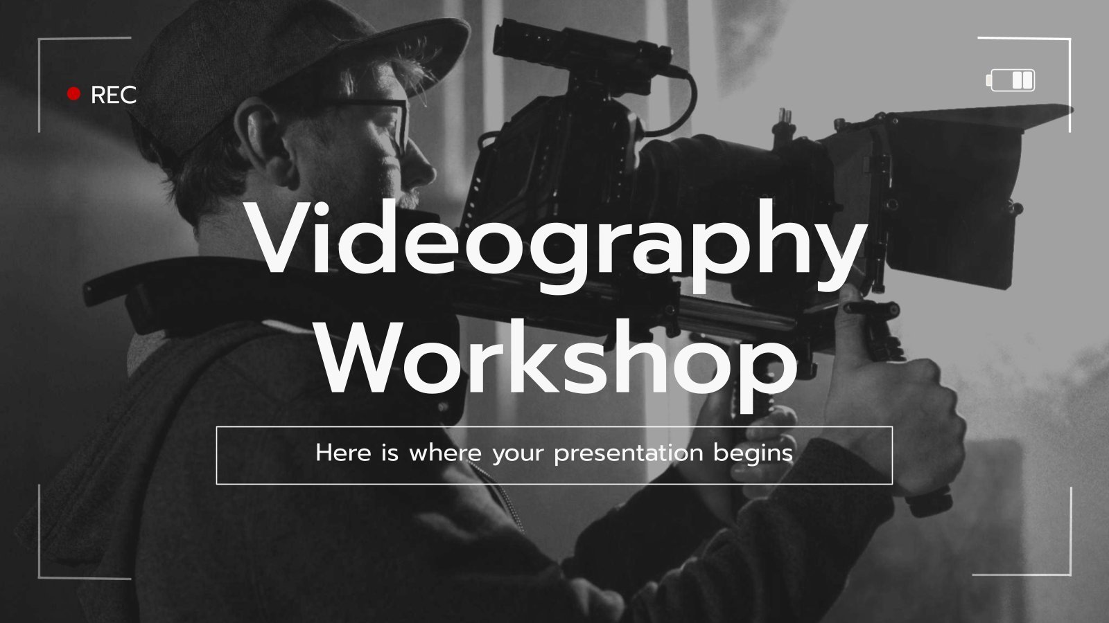 Videography Workshop presentation template 