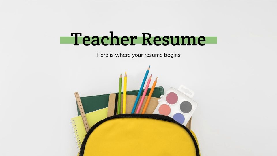 CV pour les enseignants Modèles de présentation