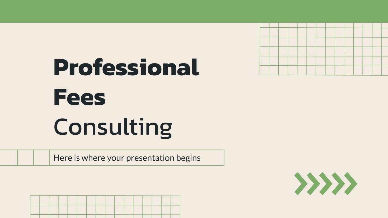 Professional Fees Consulting Google Slides & PowerPoint