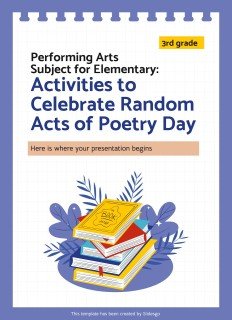 Aktivitäten zum Random Acts of Poetry Day Präsentationsvorlage